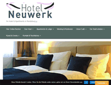 Tablet Screenshot of hotel-neuwerk.de